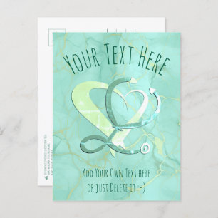 Doctor, nurse, paramedic, emergency gift template postcard