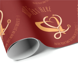 Doctor, nurse, paramedic, emergency gift template wrapping paper