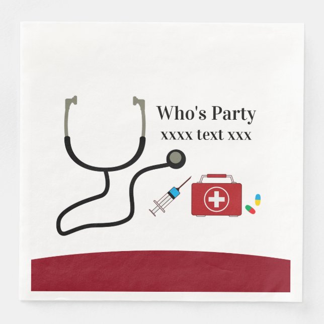 Doctor , Nursing, Medical Napkin (Front)