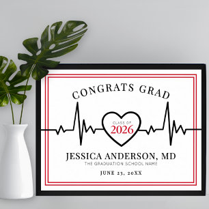 Doctor Nursing Medical School Graduation Sign