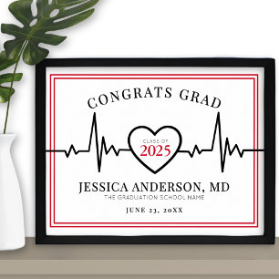 Doctor Nursing Medical School Graduation Sign