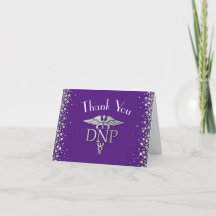 Doctor Nursing Practice Graduation Purple Silver