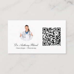 Doctor OBGYN Obstetrician Gynaecologist Business Card