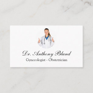 Doctor obstetrician gynaecologist OBGYN Business C Card