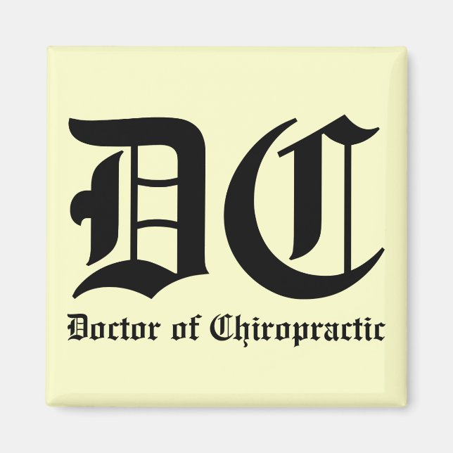 Doctor of Chiropractic Magnet (Front)