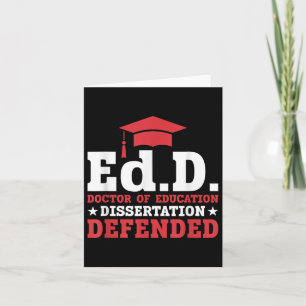 Doctor Of Education  Card