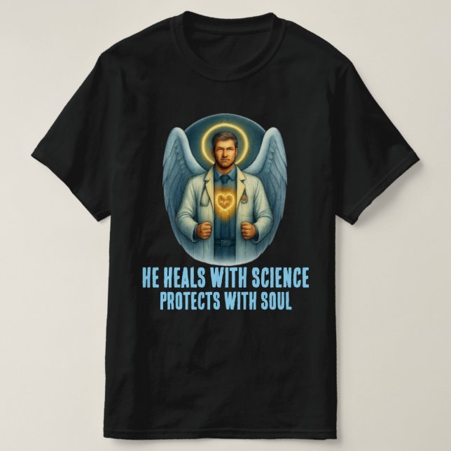 Doctor of Light – Angelic Healer T-Shirt Design (Design Front)
