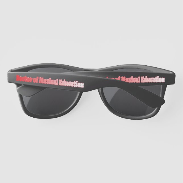 Doctor of Musical Education Sunglasses (Back)