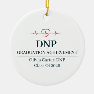 Doctor of Nursing Practice Custom Name Since Year Ceramic Tree Decoration