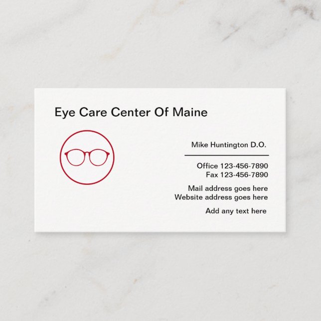 Doctor Of Osteopathic Medical Business Cards (Front)