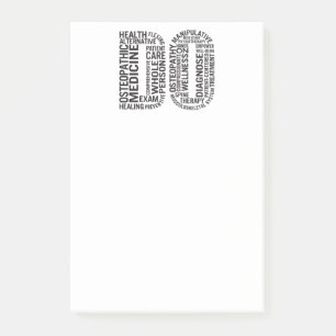 Doctor of Osteopathic Medicine DO Osteopathy Post-it Notes