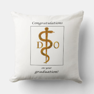 Doctor of Osteopathy Graduation Congratulations Cushion