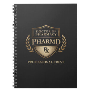 Doctor of Pharmacy Professional Crest Notebook