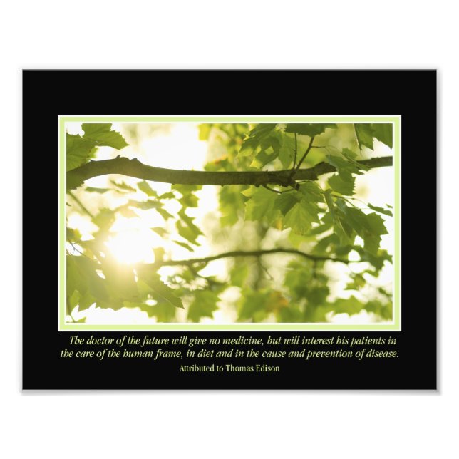 Doctor of the Future Quote 11" x 8.5" Photo Print (Front)