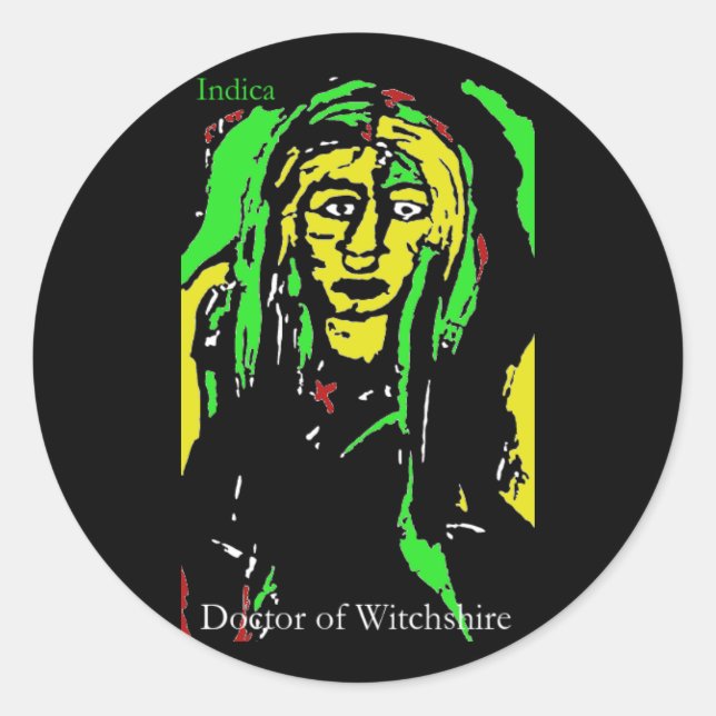 Doctor of Witchshire Classic Round Sticker (Front)