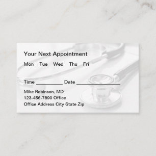 Doctor Office Appointment Business Cards Design