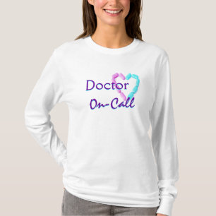 Doctor On-Call In Baby Blue T-Shirt
