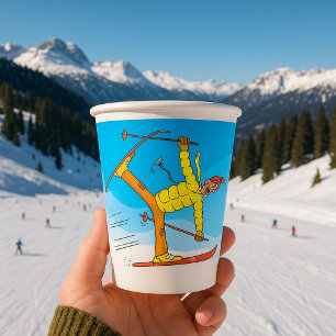 Doctor On Skis Paper Cups