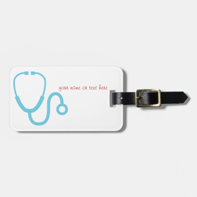 doctor or medical professional luggage tag (Front Horizontal)