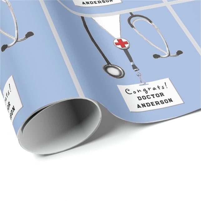Doctor or Nurse Gift Wrapping Paper (Roll Corner)