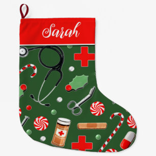 Doctor or Nurse Holiday Gifts Large Christmas Stoc Stocking