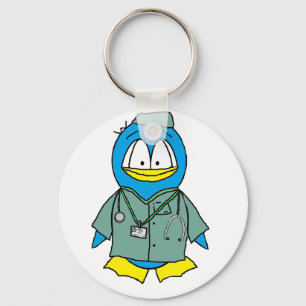 Doctor Penguin Key Ring
