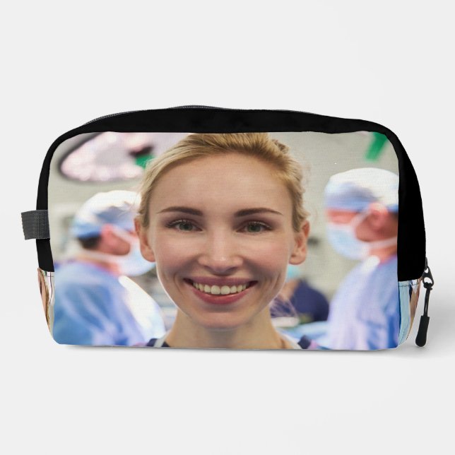 Doctor Photo Customize Personalize Dopp Kit (Front)