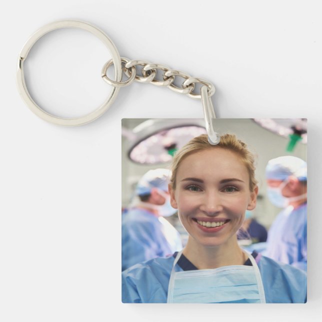 Doctor Photo Customize Personalize Key Ring (Front)