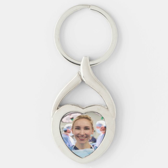 Doctor Photo Customize Personalize Key Ring (Front)