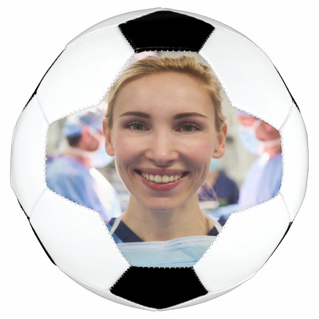 Doctor Photo Customize Personalize Soccer Ball (Front)