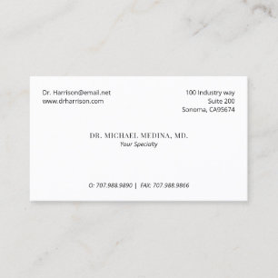 Doctor Physician Appointment Reminder And Business Card