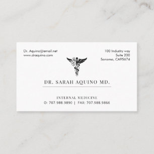 Doctor Physician Business And Appointment Card