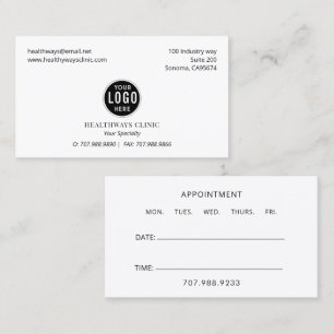 Doctor Physician Logo Appointment Reminder And Business Card
