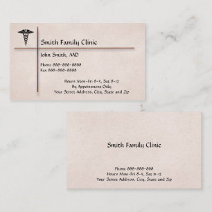 Doctor Physician Medical Symbol Business Card