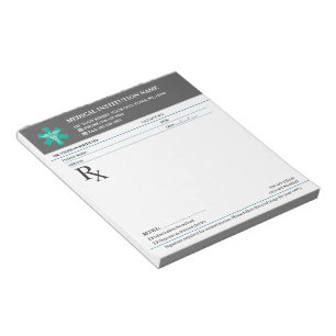 Doctor Prescription Medical RX Pad – Charcoal Grey