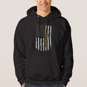 Doctor Proud Positive Carrer Vintage American Flag Hoodie