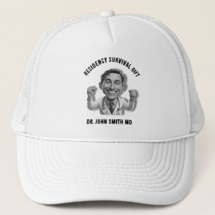DOCTOR Residency Survival Gifts CARTOON Trucker Hat