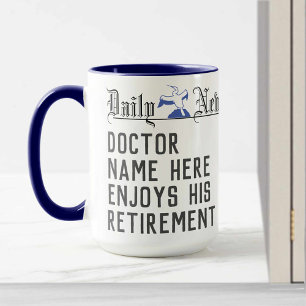 Doctor Retirement Coffee Mug to Personalise