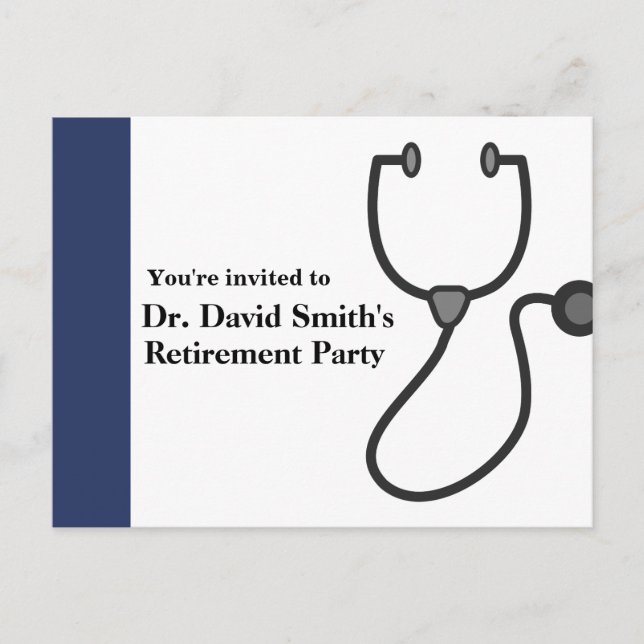 Doctor retirement invitation (Front)