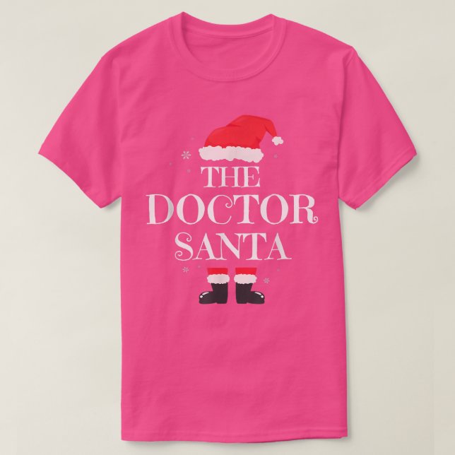 Doctor Santa Matching Family Group Christmas Party T-Shirt (Design Front)