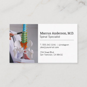 Doctor   Spinal Cord   Human Skeleton Business Card