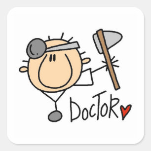 Doctor Square Sticker