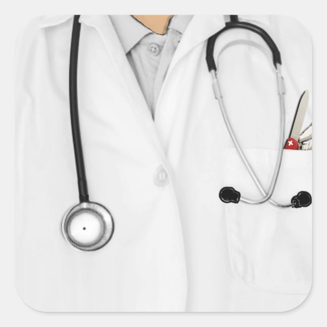 Doctor Square Sticker (Front)