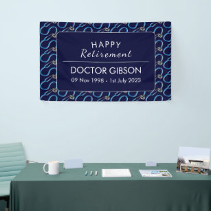 Doctor Stethoscope Retirement Party Banner