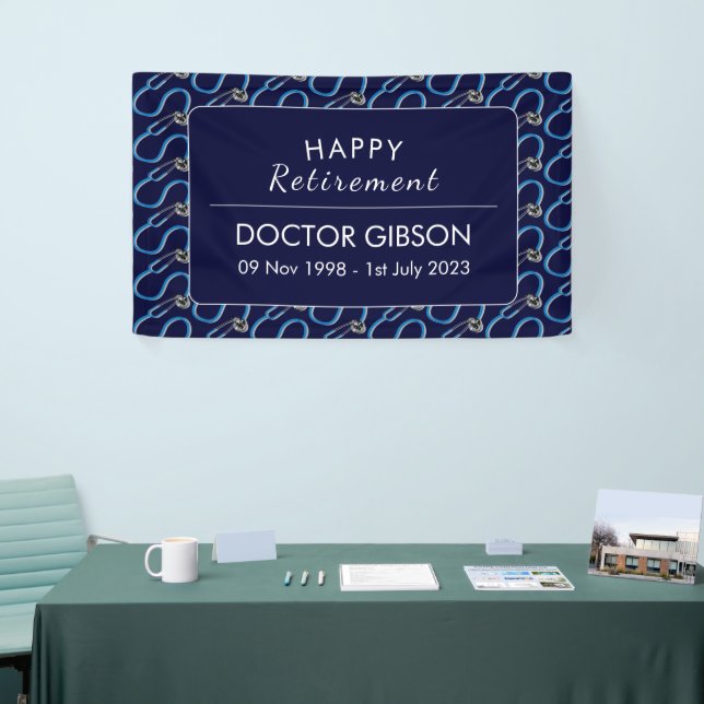 Doctor Stethoscope Retirement Party Banner (Tradeshow)