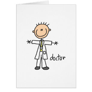 Doctor Stick Figure Card