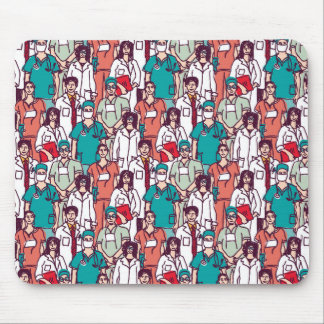 Doctor & Surgeon Pattern Mouse Pad