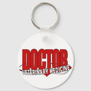 DOCTOR VETERINARY MEDICINE BIG RED KEY RING