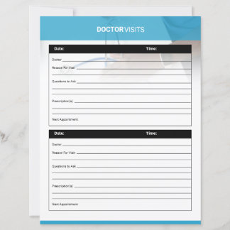 Doctor Visit Planner Template