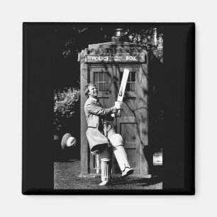 Doctor Who Peter Davison Cricket Tardis 1981 Tank Magnet